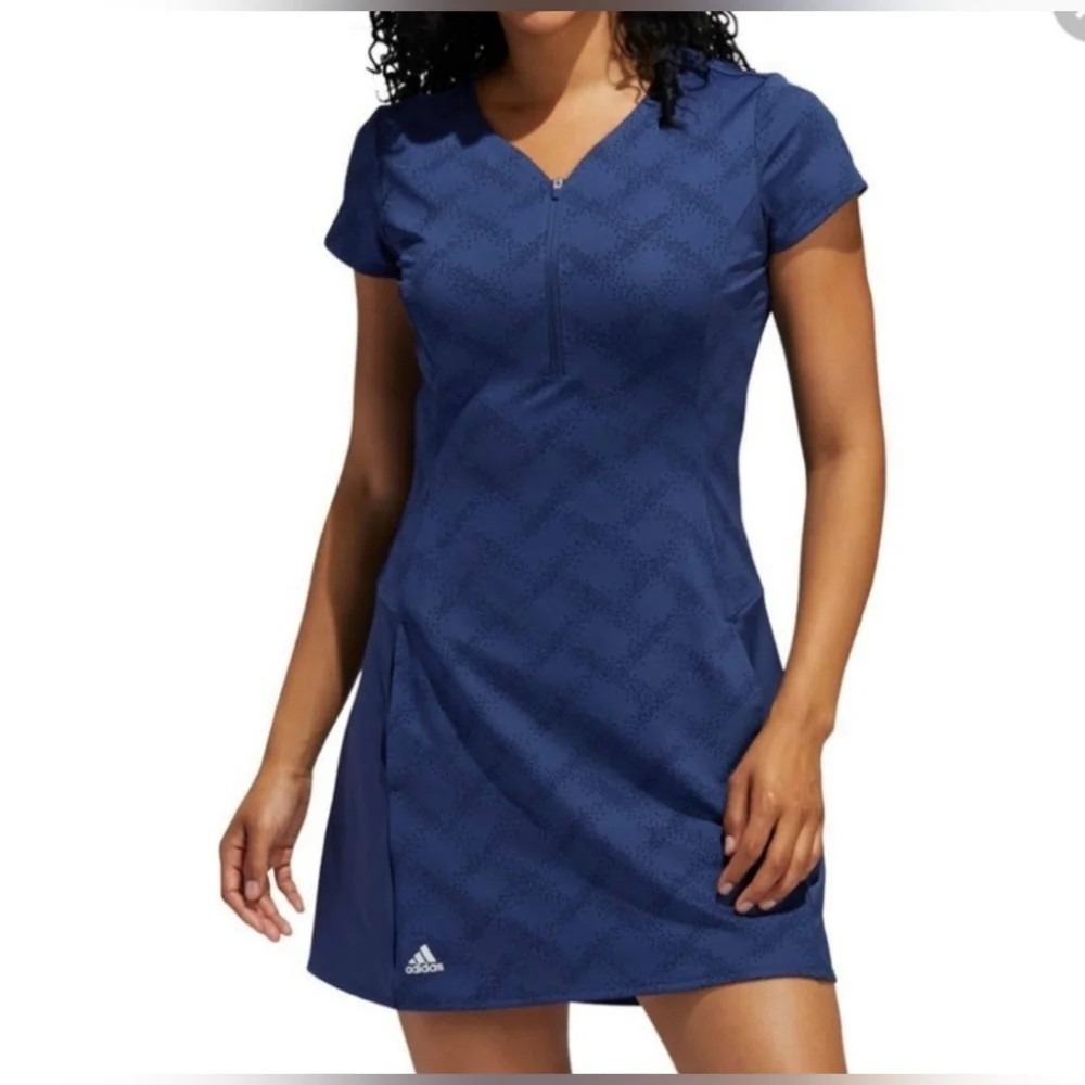 Adidas Jacquard Golf/Tennis Dress Size Large- Athleisure Activewear Pickleball